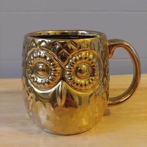 Gold Owl Coffee Mug $8